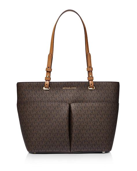 michael kors acorn tote|Michael Kors Brown / Acorn Bedford Medium Logo Tote.